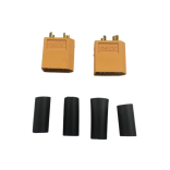 PLUG CONECTOR XT60 MACHO 2 PEÇAS COM TERMO RETRATIL XT60M